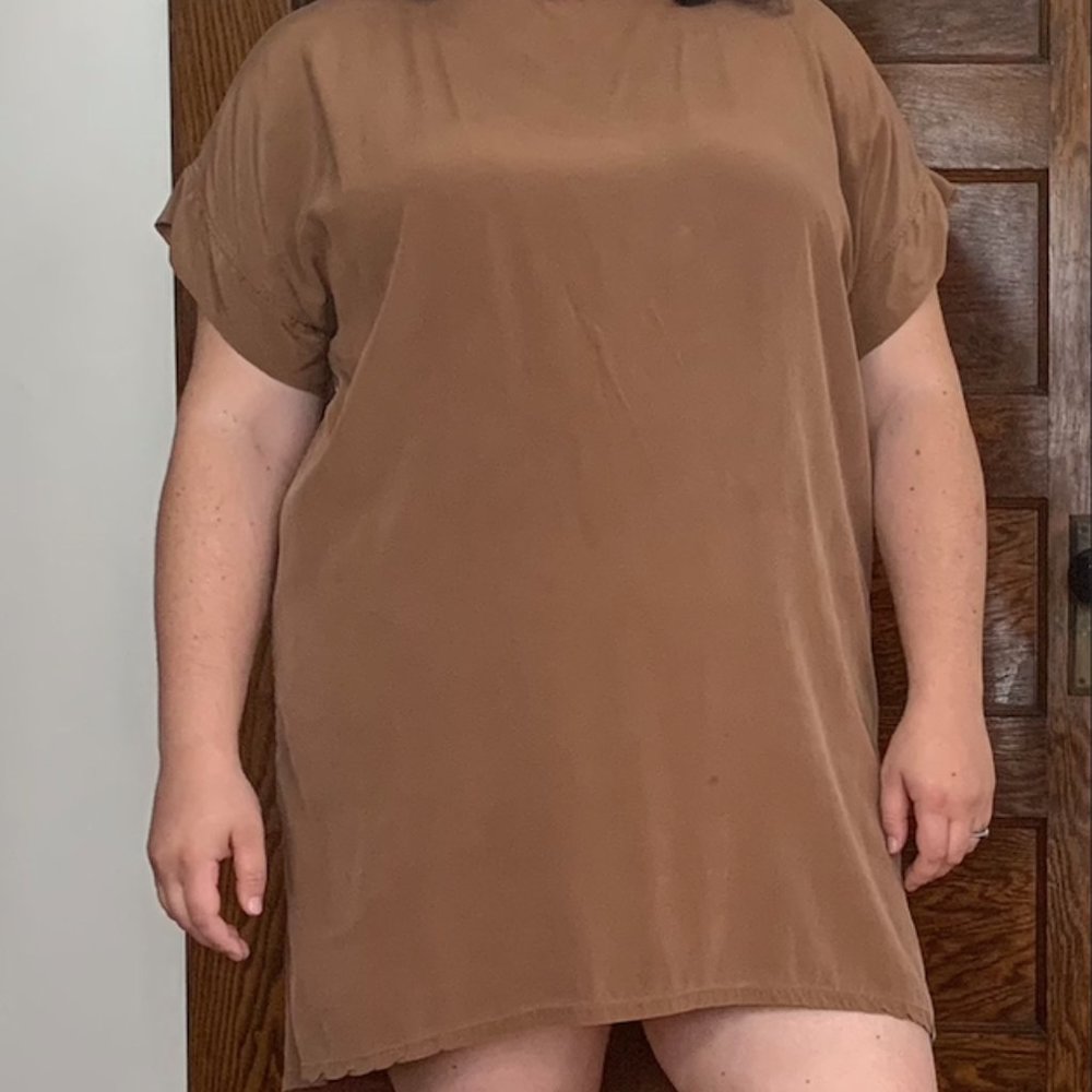 Elizabeth Suzann Georgia Dress Silk Crepe Moss OSP